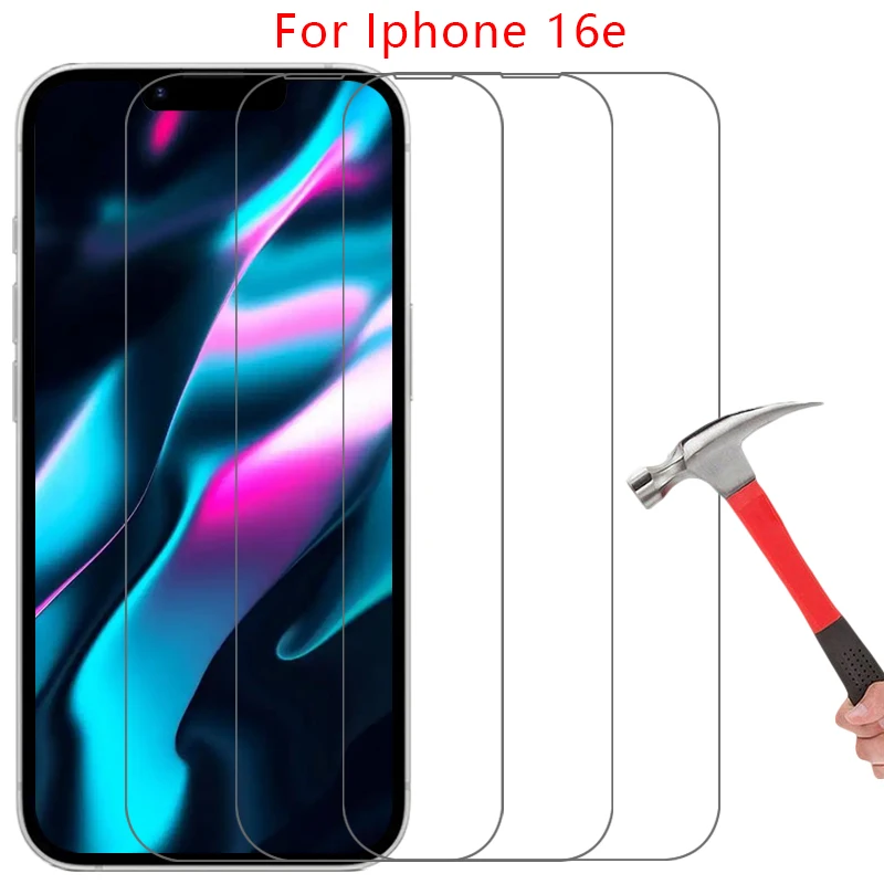 Protective Tempered Glass For Apple Iphone 16E Screen Protector On Iphone16E Iphone16 16 E E16 Film I Phone Iphon Iphoe Ipone