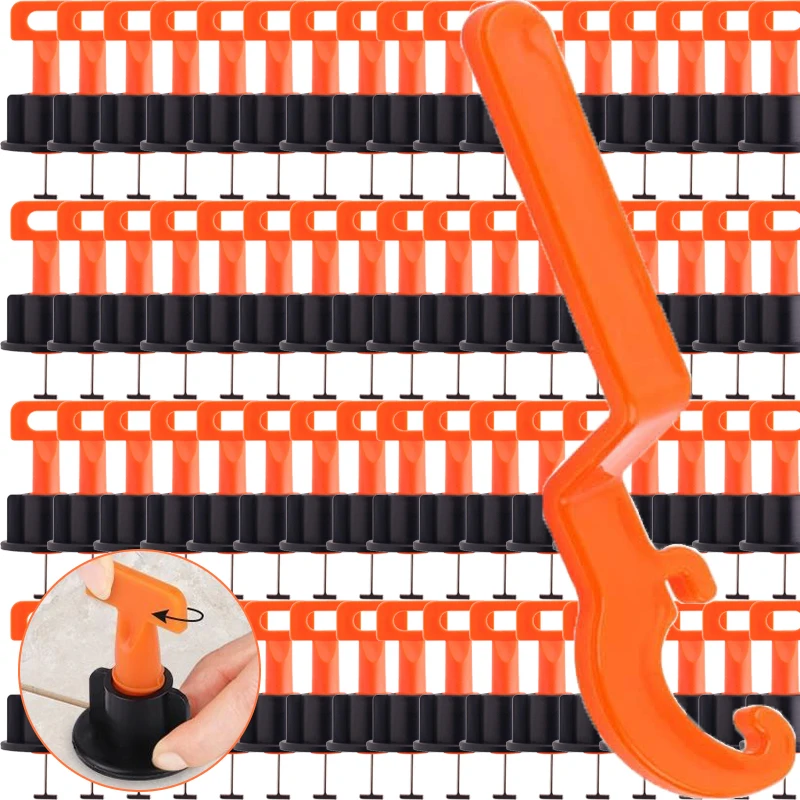 

Professional Floor Wall Tiles Leveling Device System Reusable Adjustable Ceramic Tile Spacer Laying Wall Fixing Construction