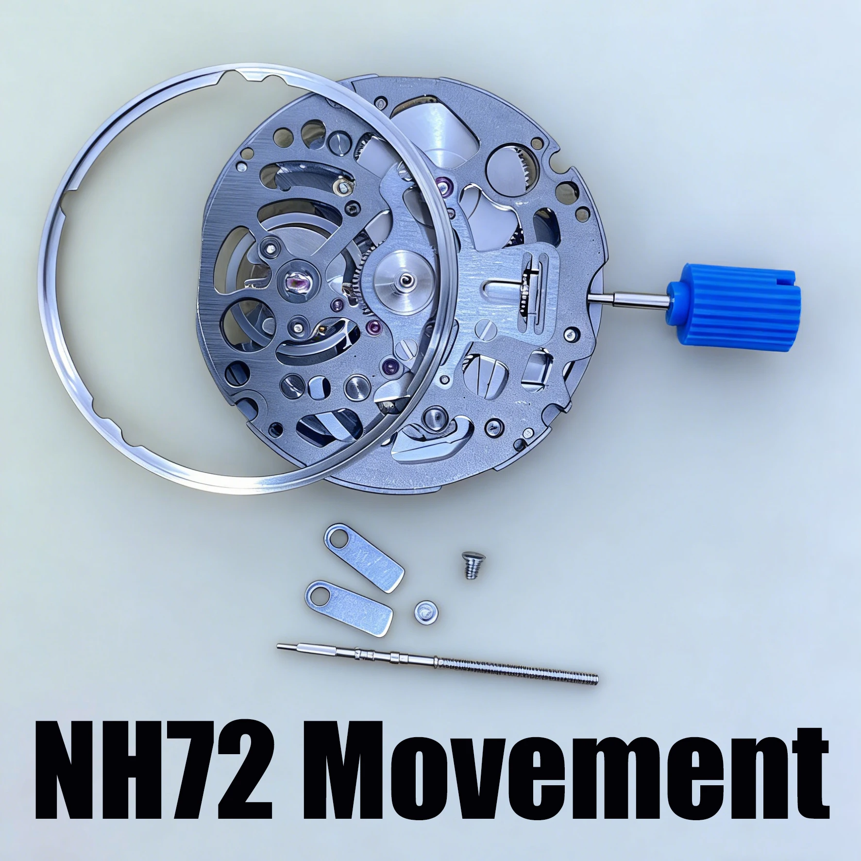 

Высокоточный автоматический механизм NH72 для механических часов с полым дизайном, с функцией отображения даты, запасные части для часов