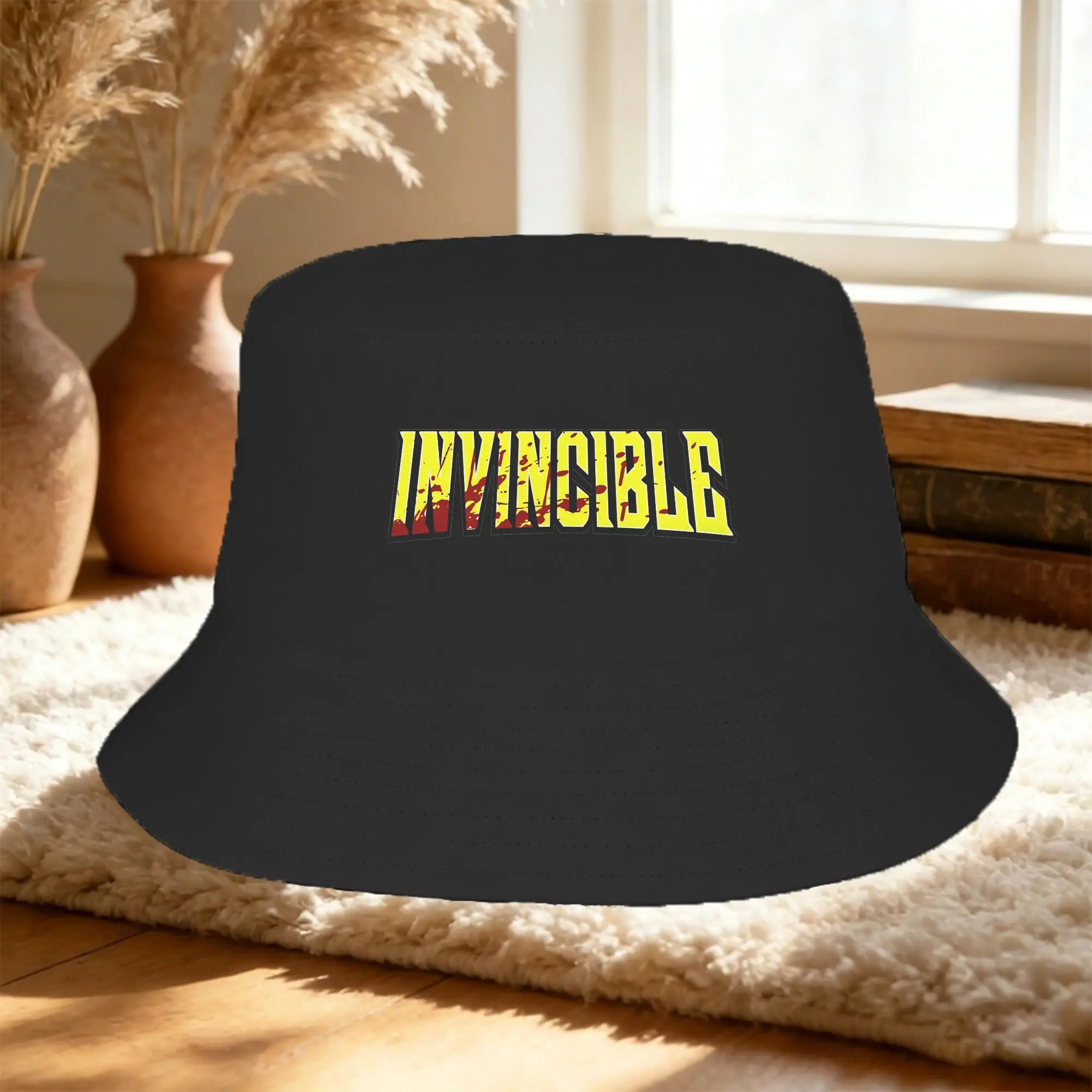 Stylish Invincible - Blood Stained Bucket Hat Women Lightweight Comic Heroes Viltrim Fishing Hats Travel Headwear Panama Hat
