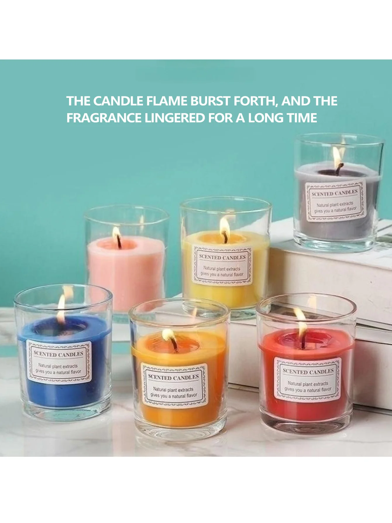 Scented candles for sleep, long-lasting fragrance in the bedroom, niche, high-end, romantic and creative colorful decorative ite