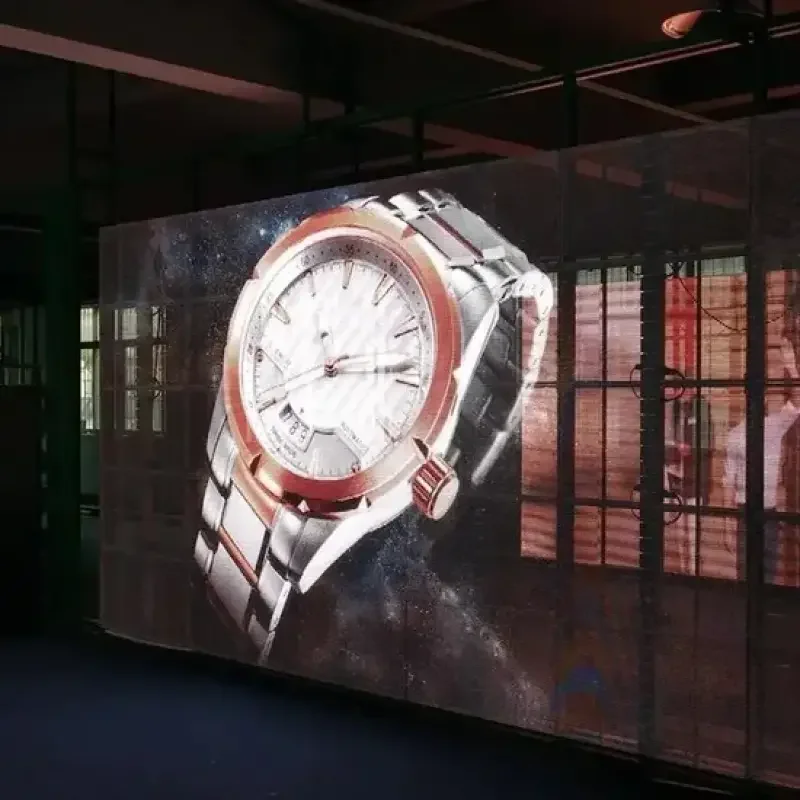Waterproof Custom LED Display Indoor Outdoor Flexible Transparent P3.91 Video Advertising Pantalla Film Screen Transparent Displ