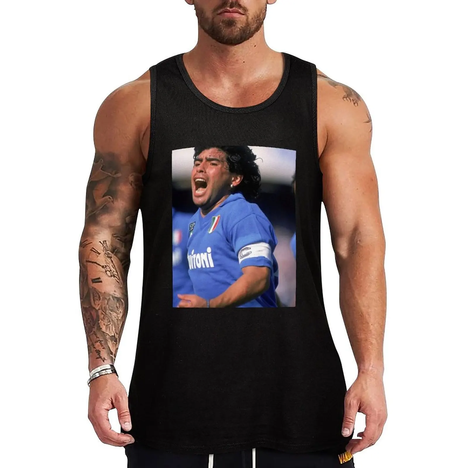 

Diego goal Tank Top Street Print Tank Top Casual Graphic Sleeveless Tee