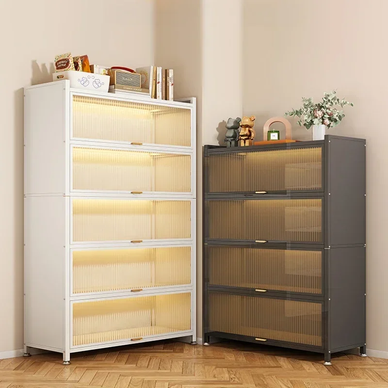 

Library Storage Kitchen Display Cabinets Living Room Small Aesthetic Anxiety Shelves White Etagere Rangement Home Furniture