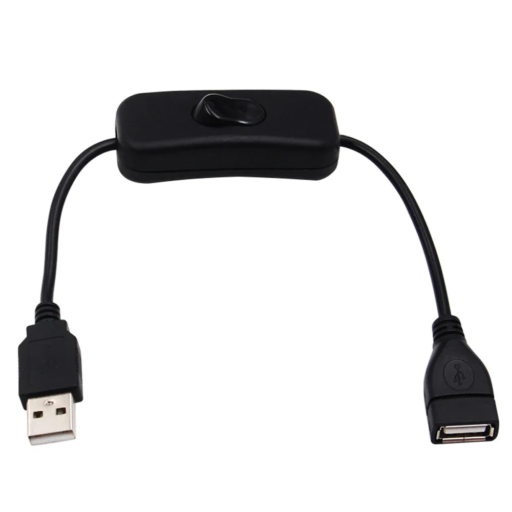 Kabel USB ESCAM 28cm z włącznikiem/wyłącznikiem przedłużenie kabla przełącznikiem do lampa USB wentylator USB przewodu zasilającego wytrzymały Adapter do sprzedaży