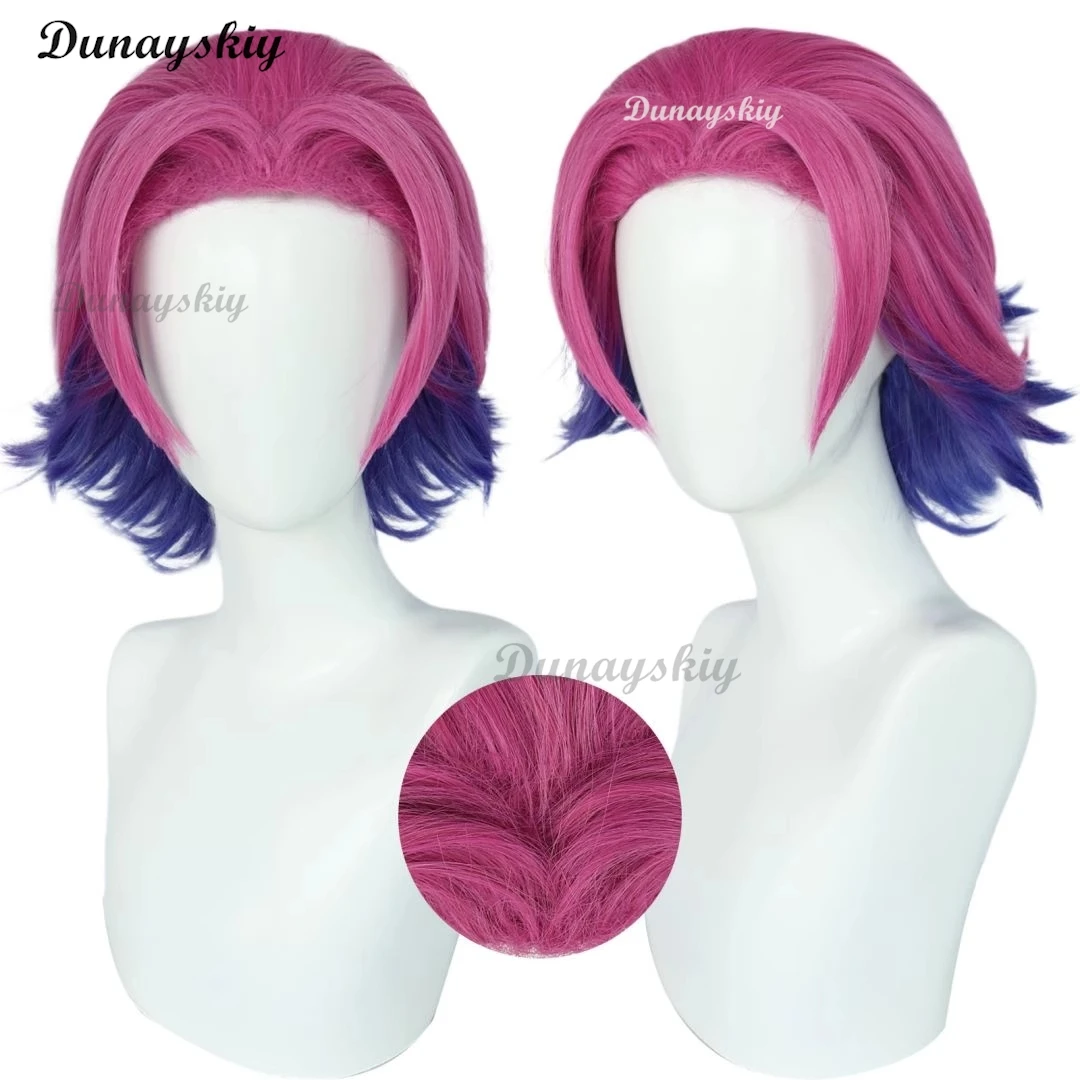 Kayn Cosplay Wig Game LOL Heartsteel Shieda Kayn Short Heat Resistant Synthetic Hair Party Wigs + Wig Cap