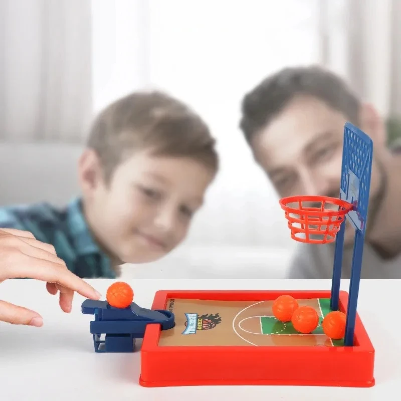 Ensemble de tir au doigt de cerceau de basket-ball, jeu de société de bureau, mini machine, table de fête, sport coule, 2 jeux ultérieurs, jouets de balle