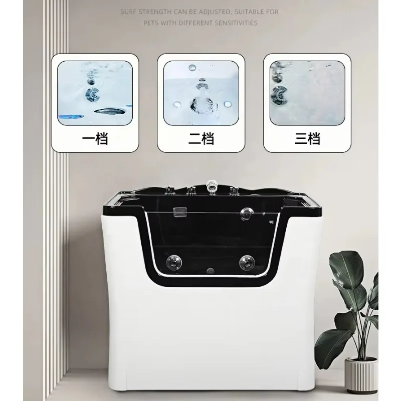 USMILEPET Acrylic Pet Ozone Bathtub With Milk Bath and Ozone Multifunctional Dog SPA Bathtub Adjustable Surfing for Pet Salon