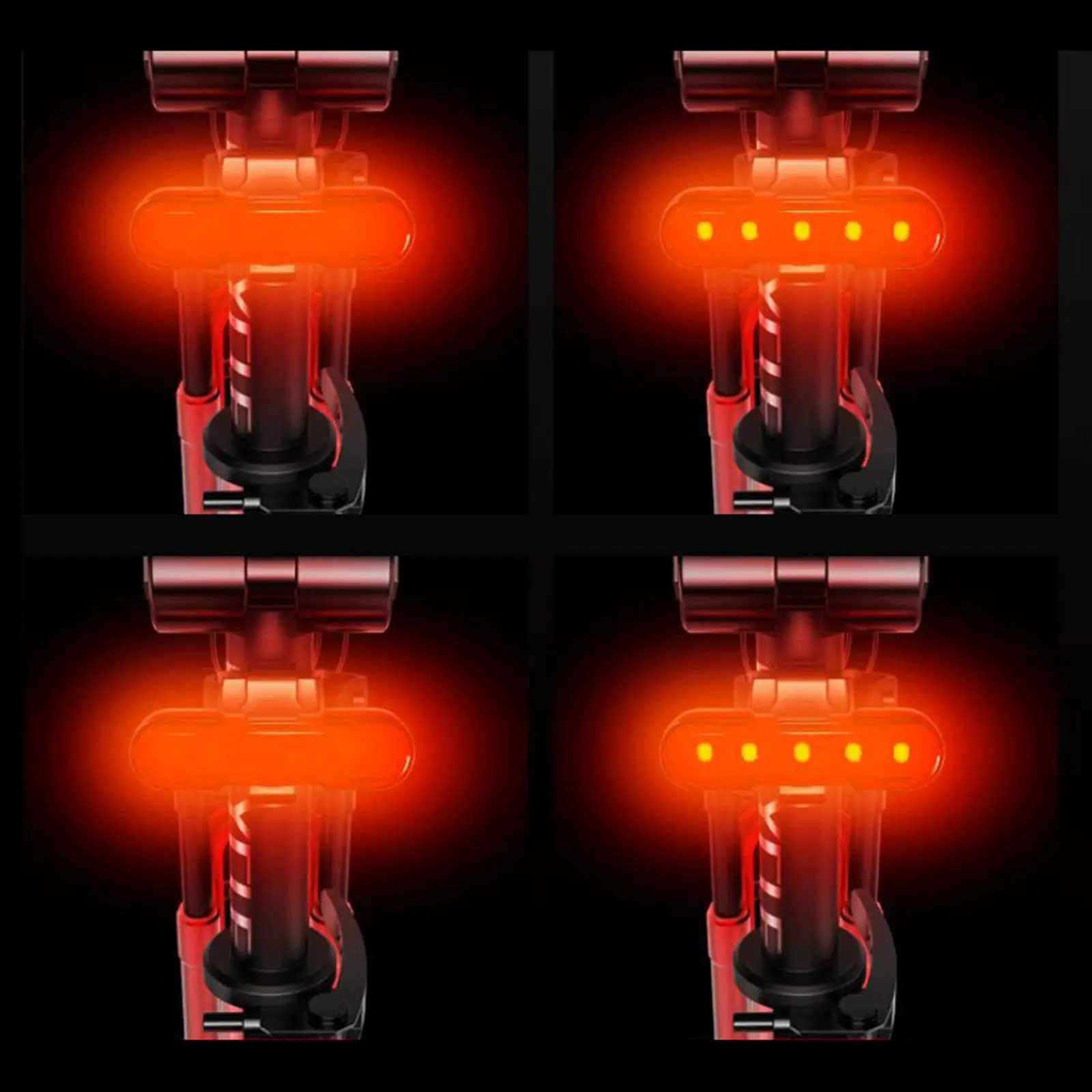 

Bicycle Taillight LED Waterproof Rechargeable Rear Bike Lamp Safety Reflector Light for Night Riding
