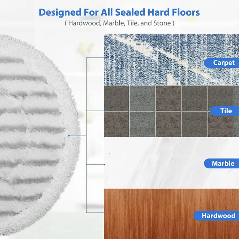 10 ชิ้น S7000 Steam Mop Pads สําหรับ Shark S7000AMZ S7001 S7001TGT S7000 Series Steam & Scrub Hard ชั้น Steam Mop