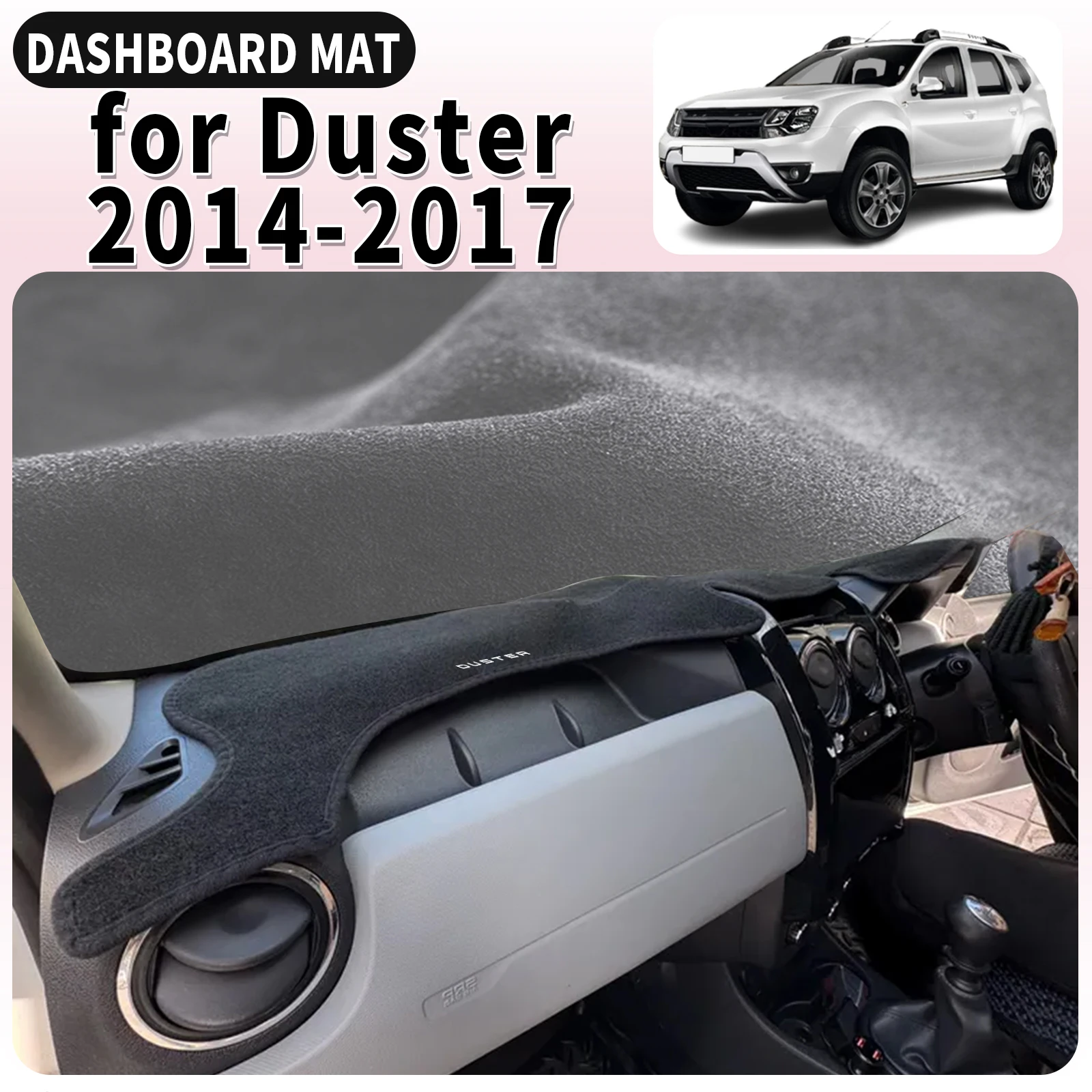 

for Renault Duster Dacia Duster 2017-2014 Car Dashboard Cover Mat Sunshade Anti‑UV Anti‑Glare Dash Interior Accessories