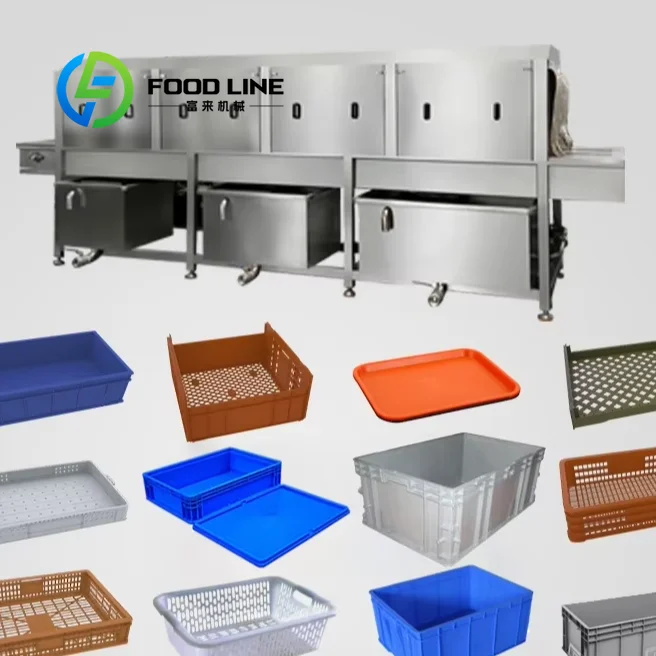 Industrial Grade Automatic Crate Washer Built With Reinforced Frame To Withstand Vibration And Stress During High Volume