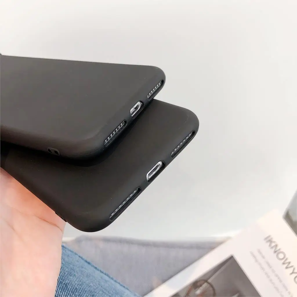 Soft Silicone Black Case Devil Horns Demon Angle Cover For iPhone 15 14 12 13 Mini 11 Pro 8 7 6 6s Plus X XS Max XR Phone Cases