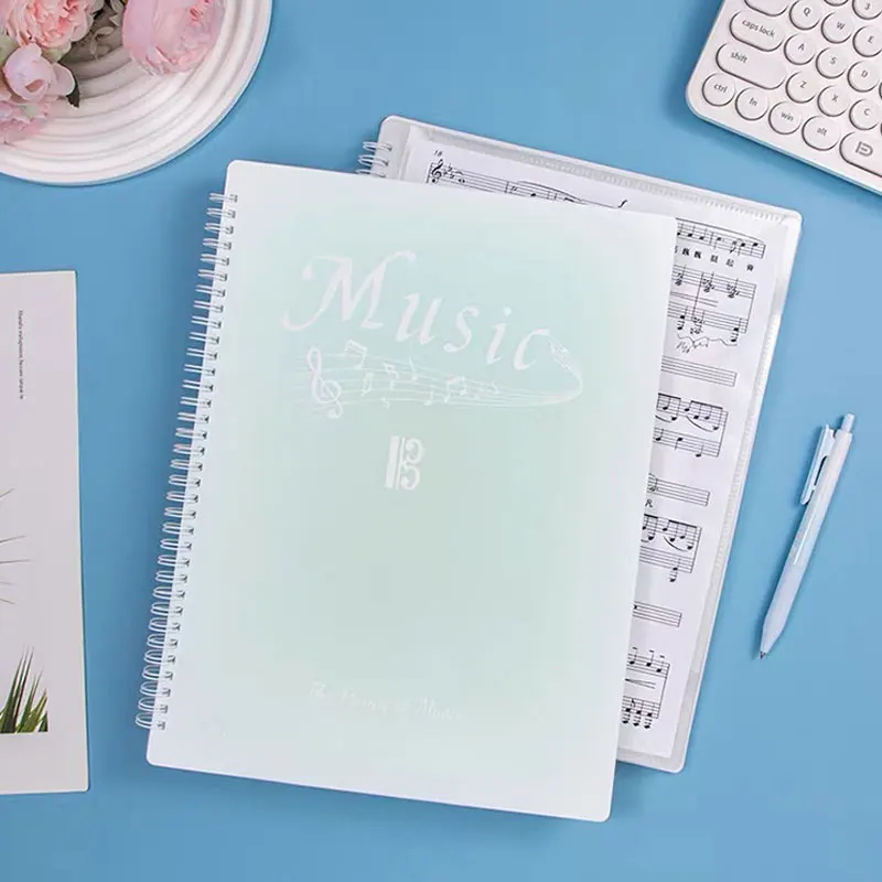 

1PC sheet music folder loose-leaf storage book A4 storage folder choir special sheet music folder expandable music book