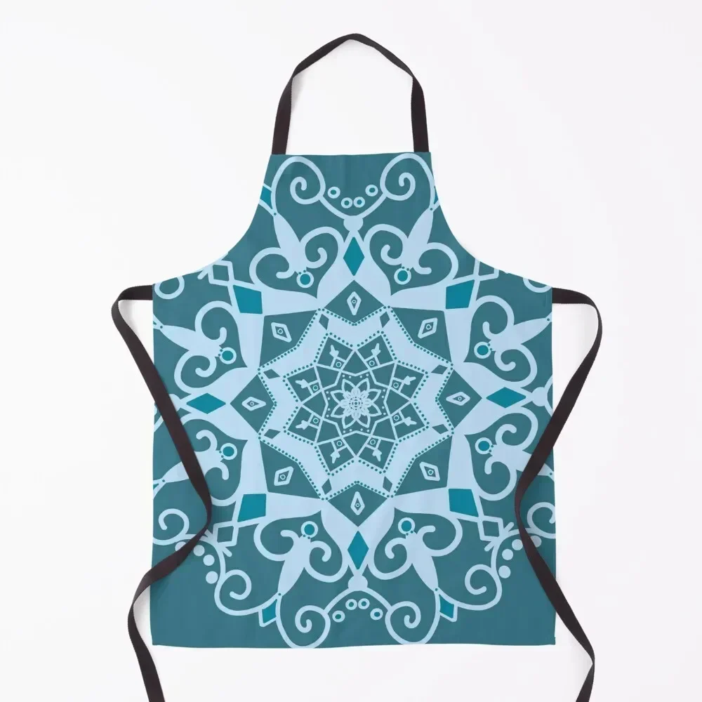 

Paper Snowflake Apron Kitchen painting Kitchen Supplies bib Apron