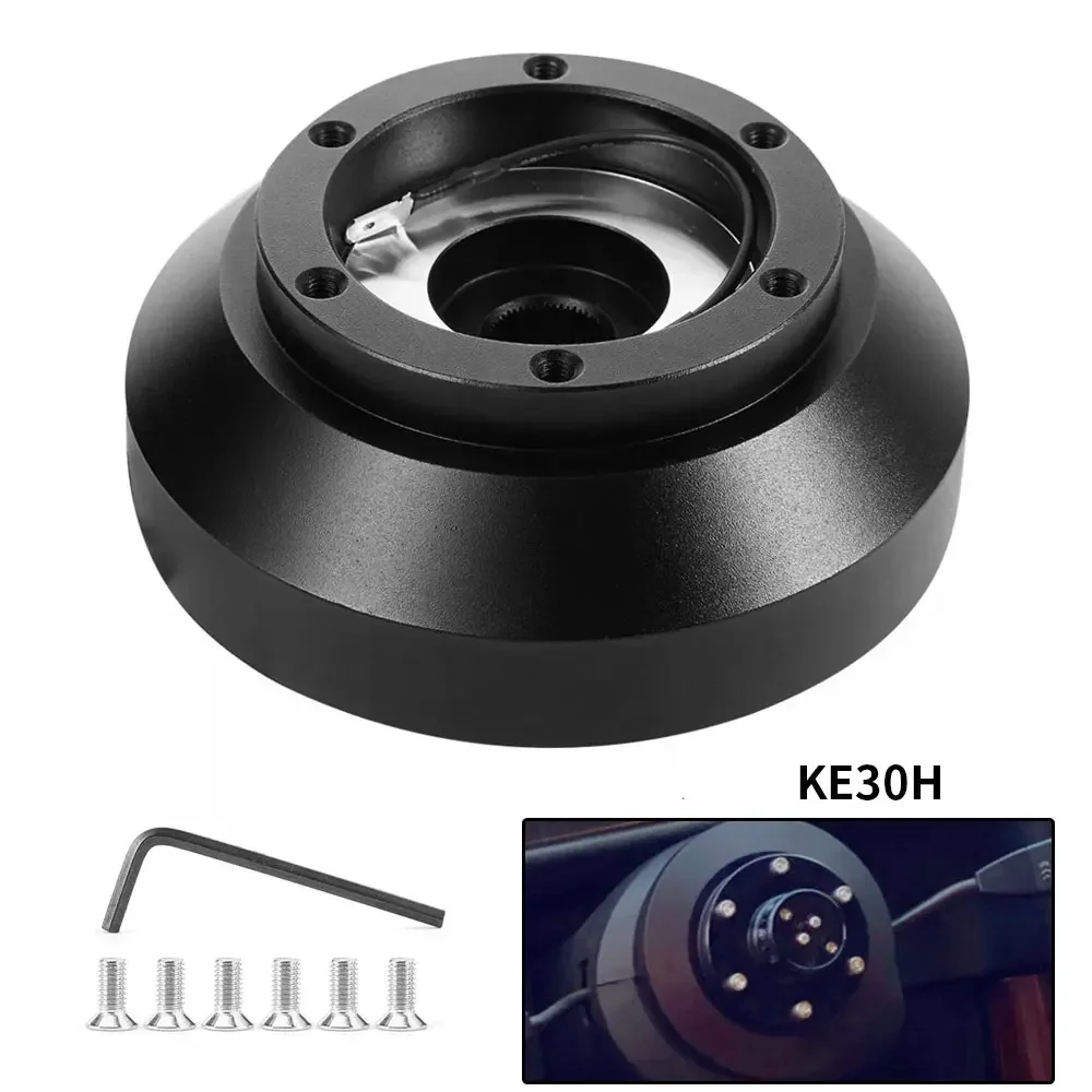 For BMW E30 Steering Wheel Hub Adapter KE30H, Short Boss Kit for 3 Series 5 Series 318i 325i M3 M5 1984-1990, Quick Release Hub