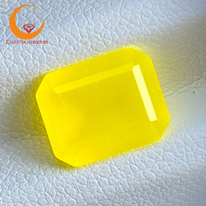 

TOP Yttrium Алюминий Гранат Изумрудная огранка YAG Ярко-желтый цвет Свободные драгоценные камни Лабораторные бриллианты Камни DIY для изготовления ювелирных изделий