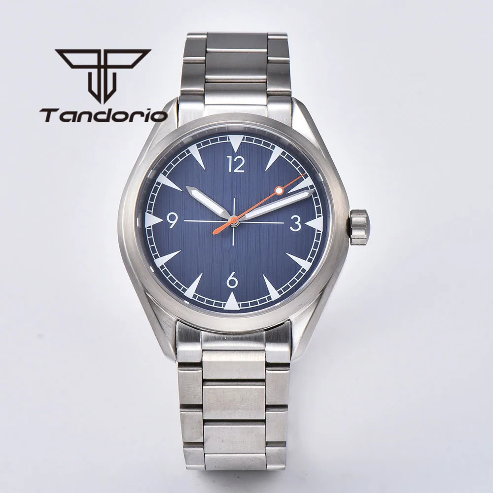 41mm Brushed Automatic NH35A Miyota8215 ST1612 Movement Men\'s Wristwatch Sapphire Glass Luminous Dial Steel Bracelet