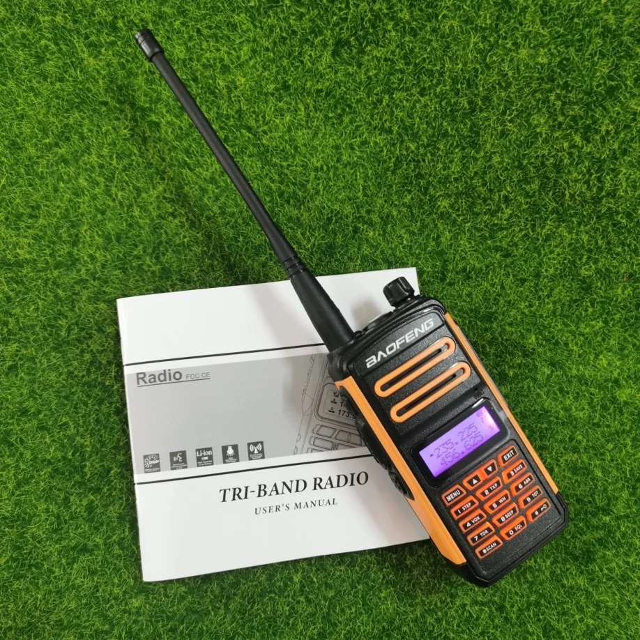 Baofeng-BF-S5Plus-TRIBAND 8 Watch, 2-Way Radio, VHF, UHF136-174Mhz, 400-520Mhz, Dual Band, Police Scanner