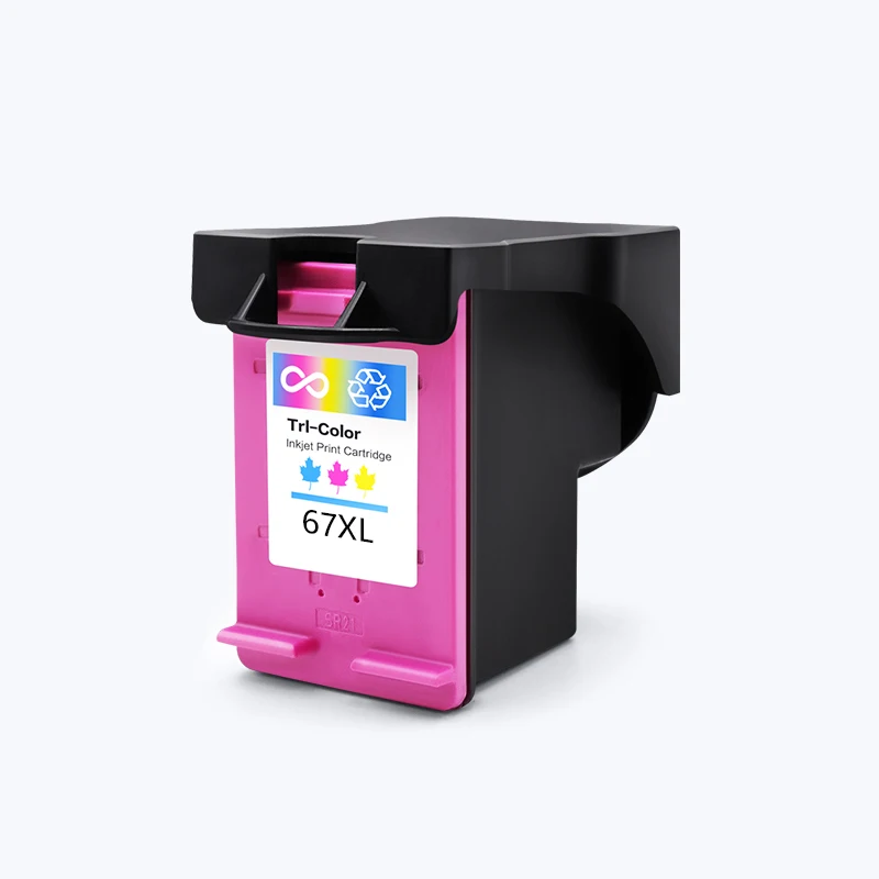 Rechargeable Refillable Ink Cartridges for HP 67 67XL Deskjet 2723 1225 2755 4152 4155 4158 4200 Envy 6030 6052 6055 6058 6400