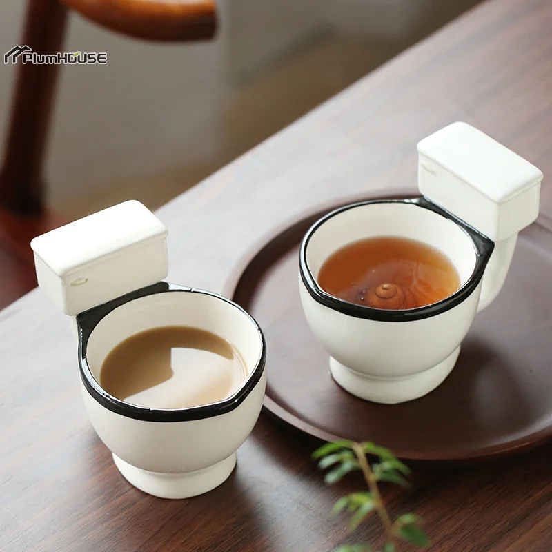 300ml Toilet Ceramic Mug Coffee Tea Milk Ice Cream Cup Water Cup Christmas gifts