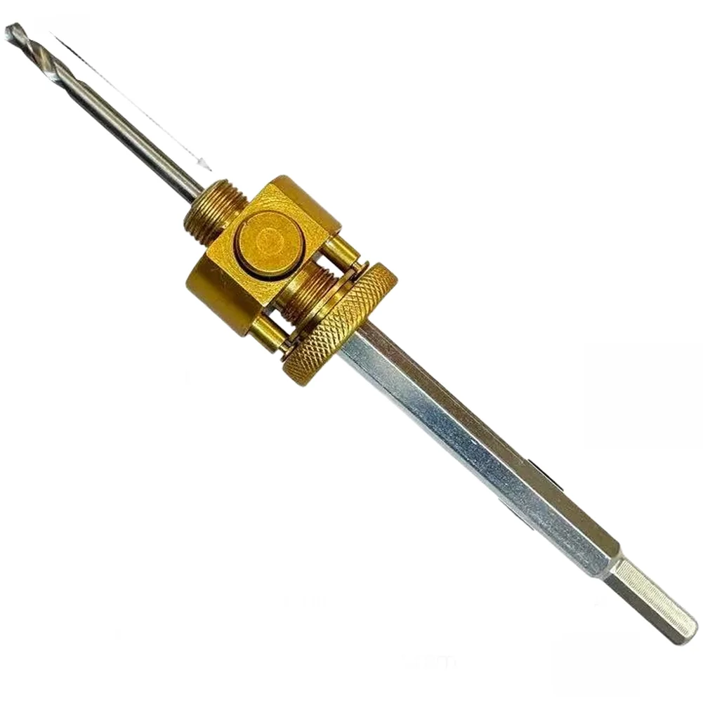 

Quick Release Drill Bit Extension Rod With Center Drill For Gypsum Board Metal Wood 8.18 Inch Gold Alloy Hex Shank Power Tool