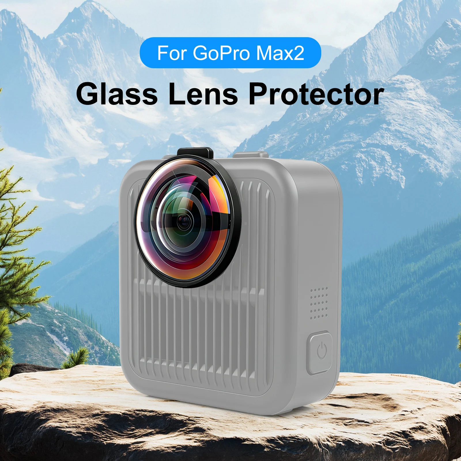 

PULUZ 1 пара защитных чехлов из оптического закаленного стекла для GoPro MAX2