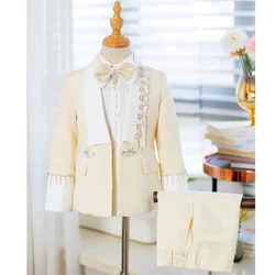 High-End Children's Piano Performance Blazers Sets Boys Suits For Weddings Traje De Niño Para Bautizo A3931
