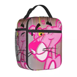 Pink Panther Graffiti Insulated Lunch Bags Thermal Bag  Lunch Container Portable Lunch Box Tote Girl Boy Office Outdoor