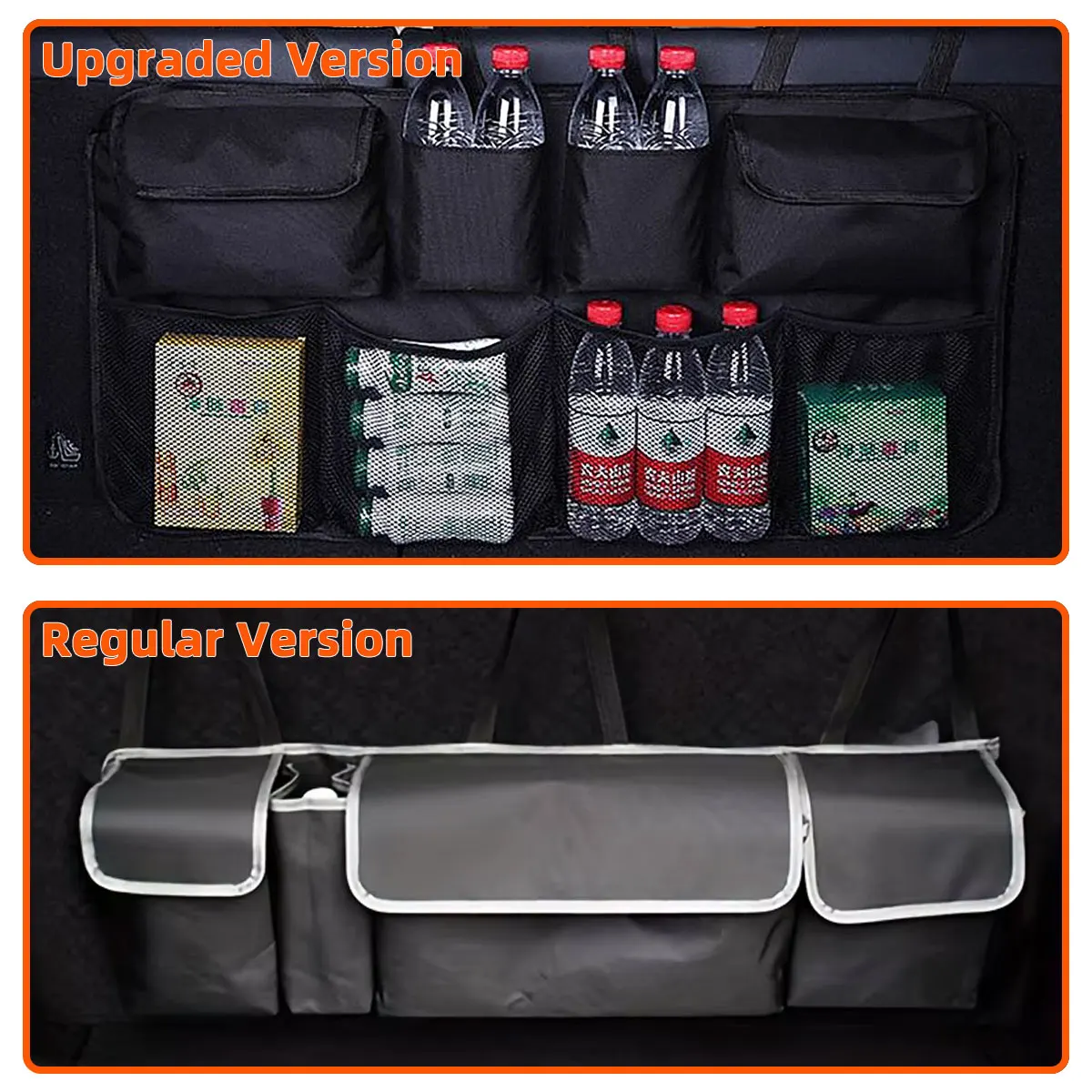 YONGRUN Auto-Rücksitz-Aufbewahrungstasche, Innenraum-Organizer, Mehrzweck-Tasche für Reisen, Spielzeug, Getränke, Werkzeuge und Zubehör – Detail 5