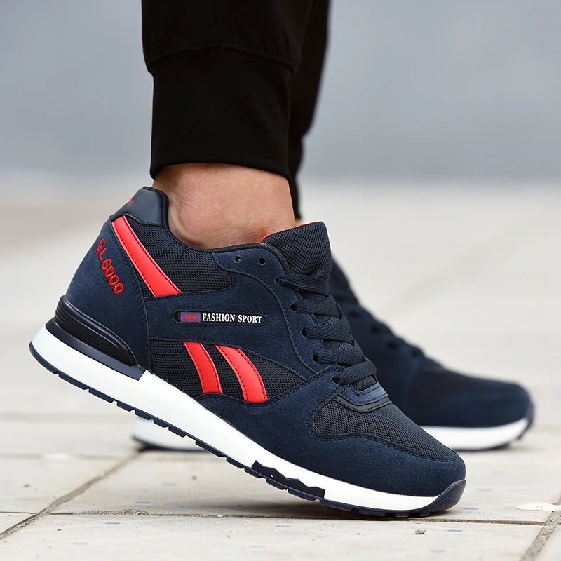 أحذية ركض منخفضة القمة للرجال أحذية رياضية كاجوال خفيفة الوزن للصيف على الطراز القديم أحذية تشغيل بطيئة شبكية قابلة للتنفس #5