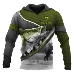 Fashion Northern Pike Fishing 3D Printed Men's Hoodie & Sweatshirt Autumn Unisex Hoodies Casual sportswear