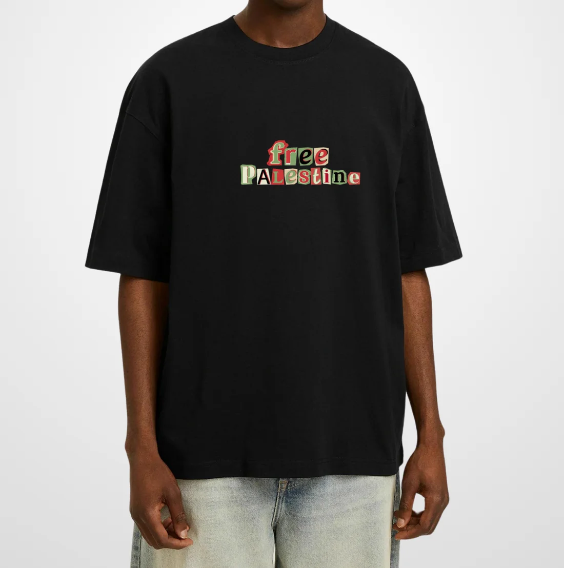 T-shirt à manches courtes et col rond imprimé avec Slogan Simple, haut tendance de haute qualité, décontracté, ample, très grande taille, vêtements de rue unisexes