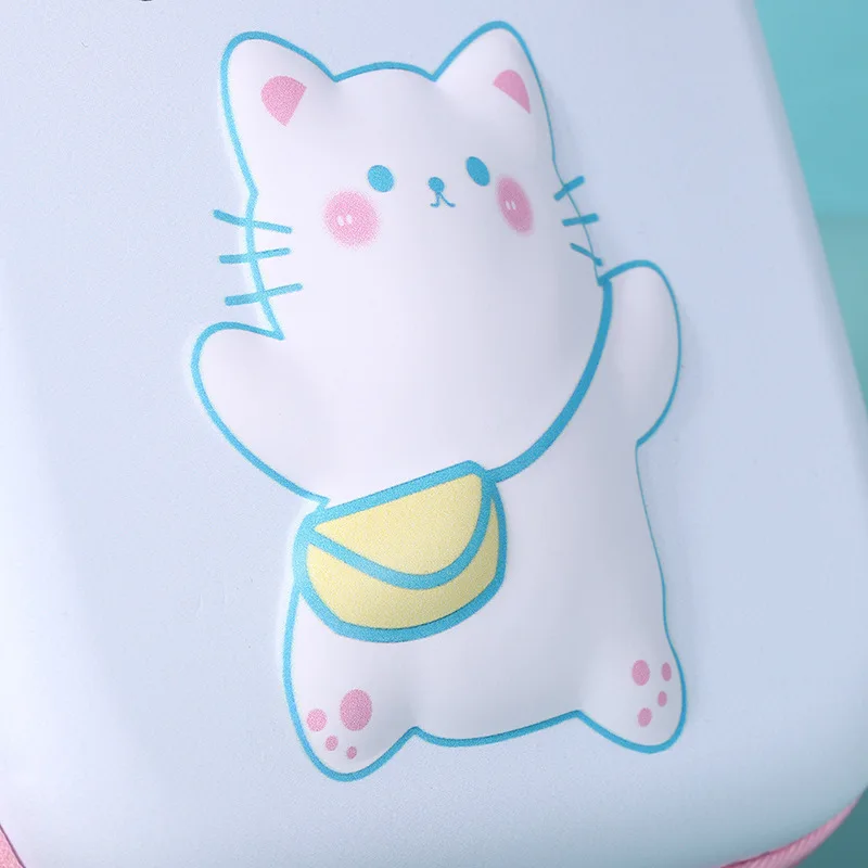 Estuches de lápices creativos, bonitos bolsos para bolígrafos de dibujos animados, estuche Kawaii con cremallera, estuche para lápices para