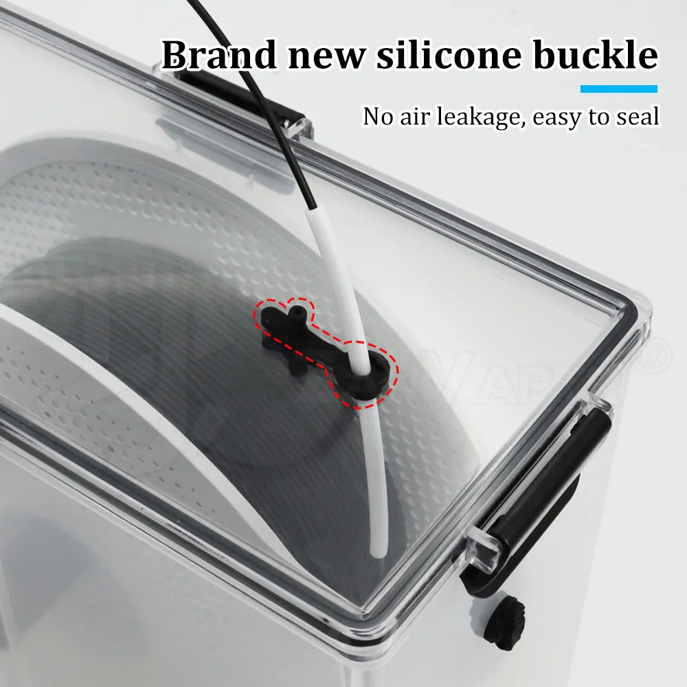 صندوق مجفف خيوط لأجزاء الطابعة ثلاثية الأبعاد ترقية جديدة خيوط ختم مقاومة للرطوبة مراقبة في الوقت الحقيقي PLA ABS PETG