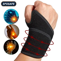 Sports Adjustable Wrist Compression Wrap Elastic Wrist Support Brace for Carpal Tunnel Arthritis and Tendinitis,Pain Hand Relief