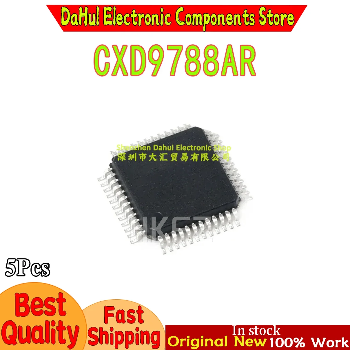 (5piece)100% New CXD9788AR CXD9788 QFP-48 Chipset In Stock