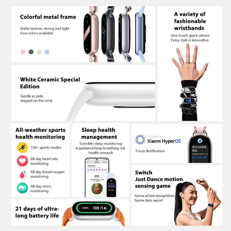 Global Version Xiaomi Smart Band 9 Smart Bracelet 1.62