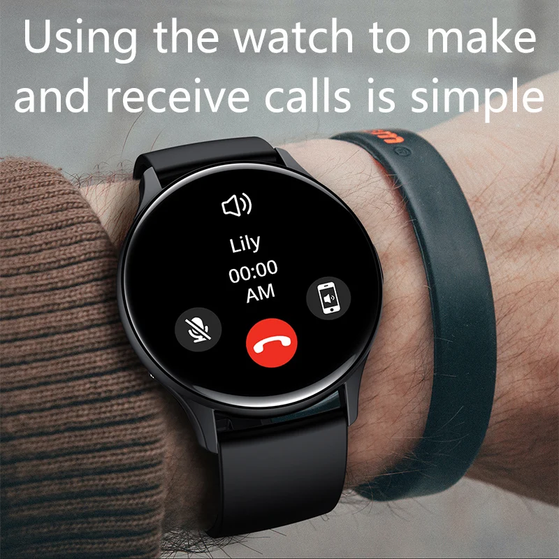 Reloj inteligente deportivo inalámbrico para hombres y mujeres, pulsera con pantalla a Color de 1,43 pulgadas, monitoreo de oxígeno en sangre y frecuencia cardíaca