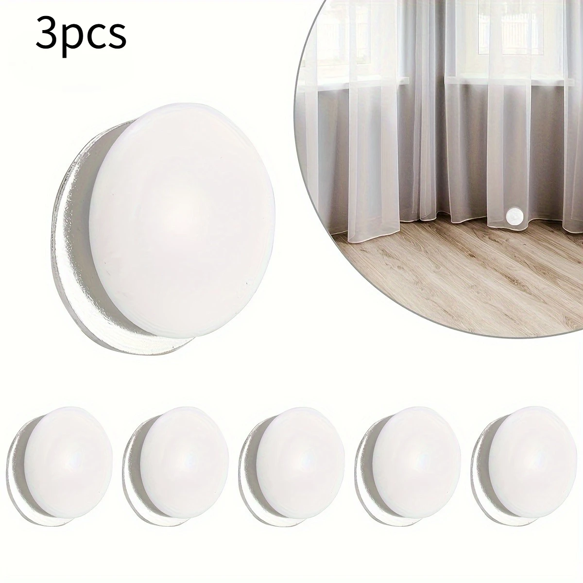3pcs Magnetic Shower Curtain Weights, Silicone Covered Rustproof Shower Curtain Liner Weights