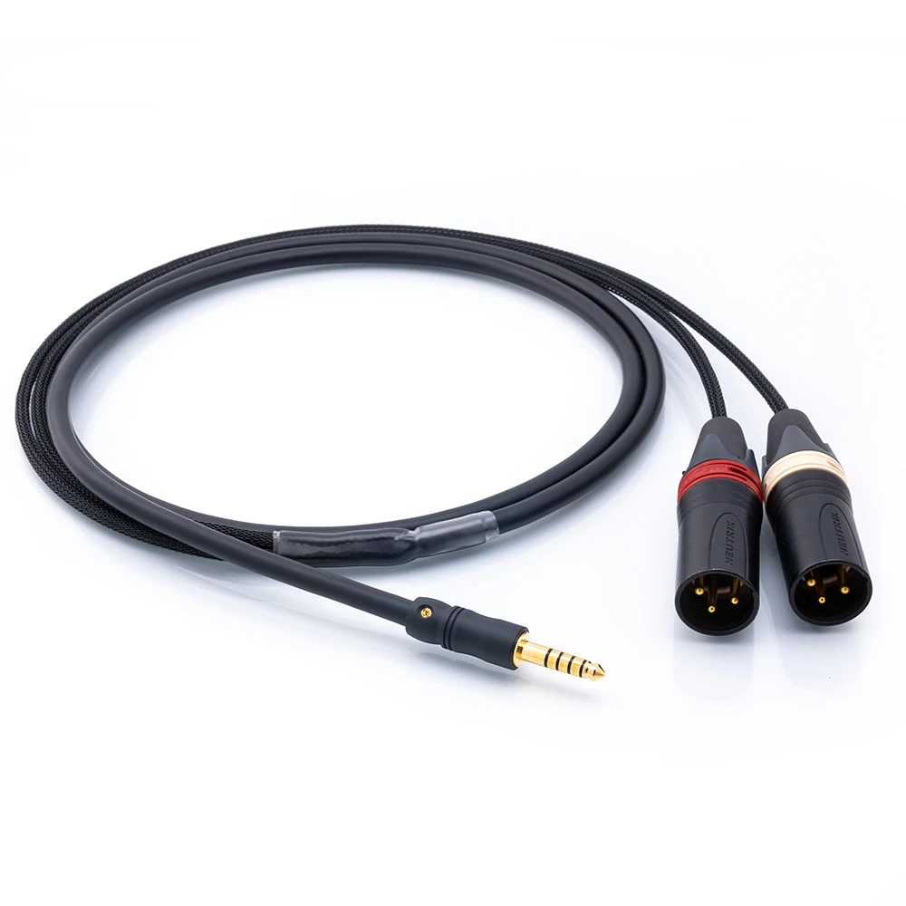 ■ Japan Mogami 2534 HIFI Balance 4,4 mm do 2 XLR męskich 3-pinowych kabli audio | Złota wtyczka Neutrik | Dla Mp3 pha2a wm1a 1z zx300a