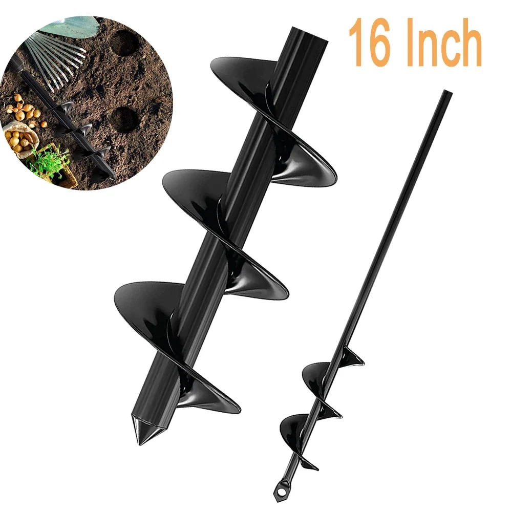 Auger Drill Bit for Planting Planter Garden Auger Post Hole Digger Electric Gal Bits Hex Drive Drill for Bulb&Bedding Plant Plan