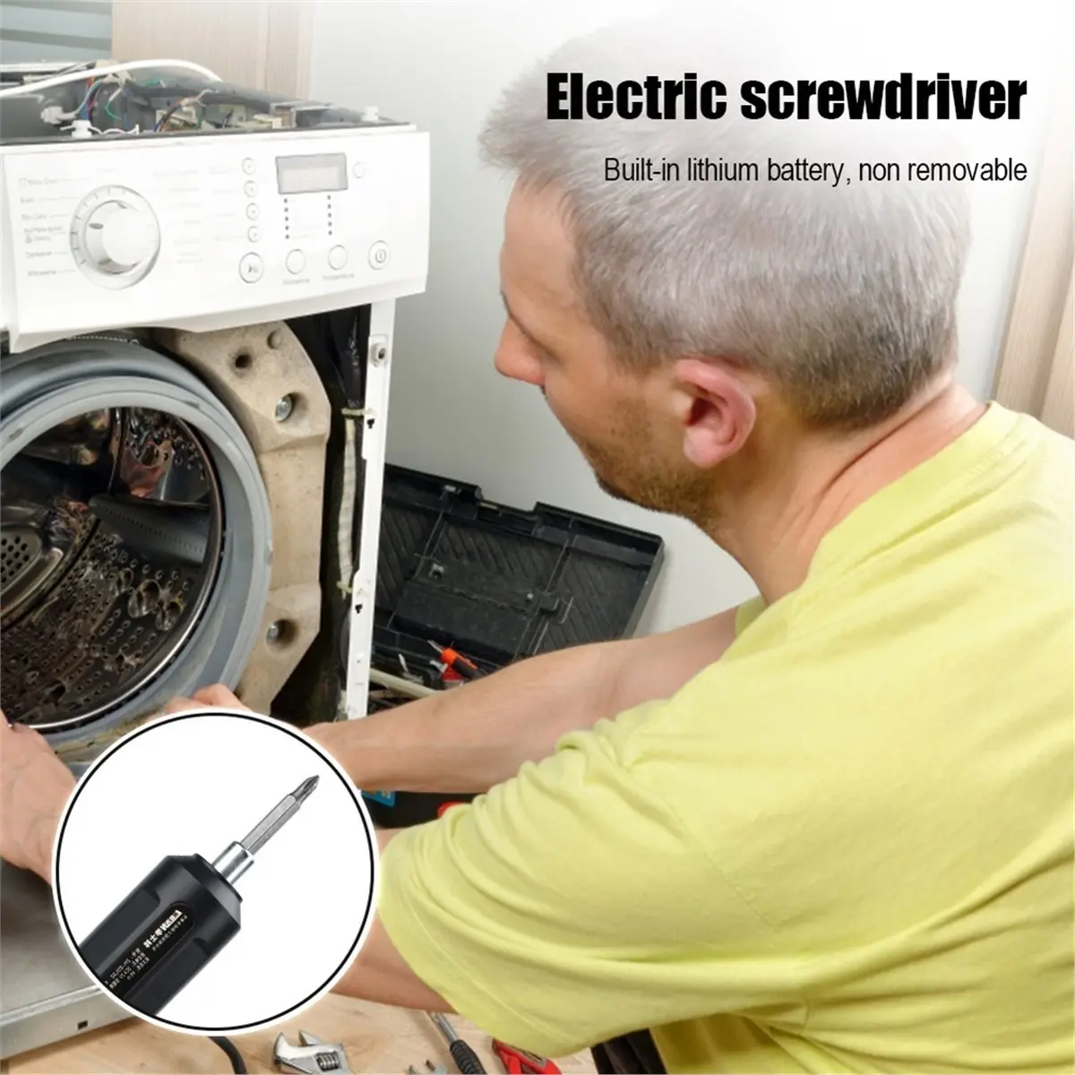 USB-Charging Electric Screwdriver Electric Screwdriver for Fastening Drilling and Screwdriving Tool Maintenance Tool