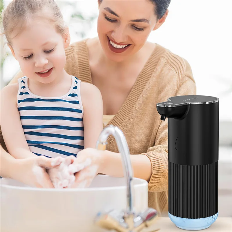 Dispenser automatico di sapone schiumogeno touchless ricaricabile per casa, ufficio