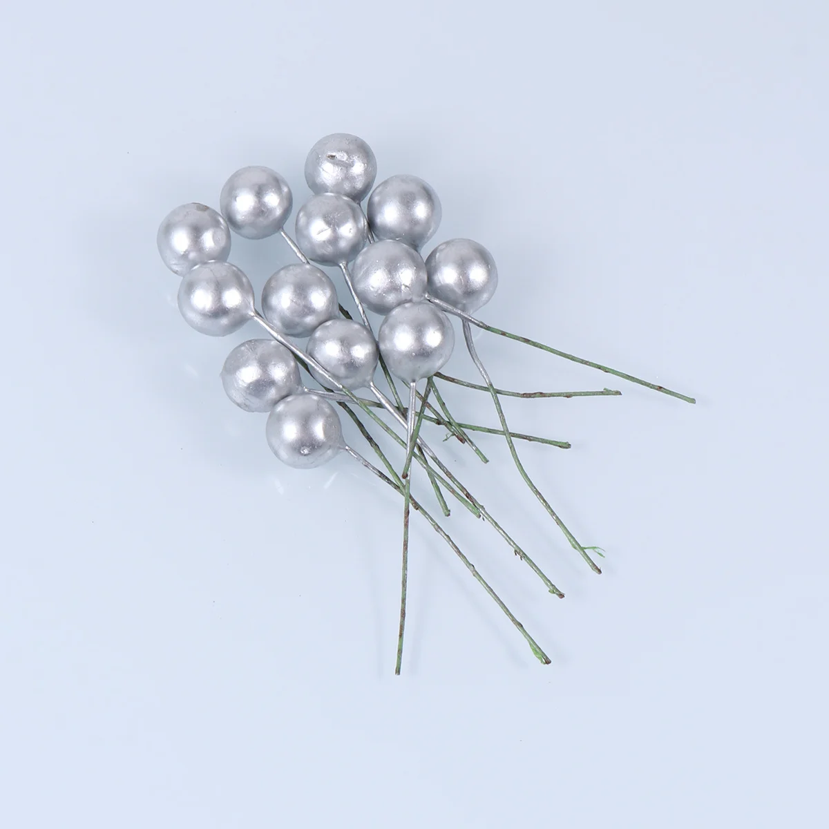 

100Pcs Artificial Lifelike Flexible Red Ball Ornaments for Christmas Wreath Garland DIY Home Party Decor