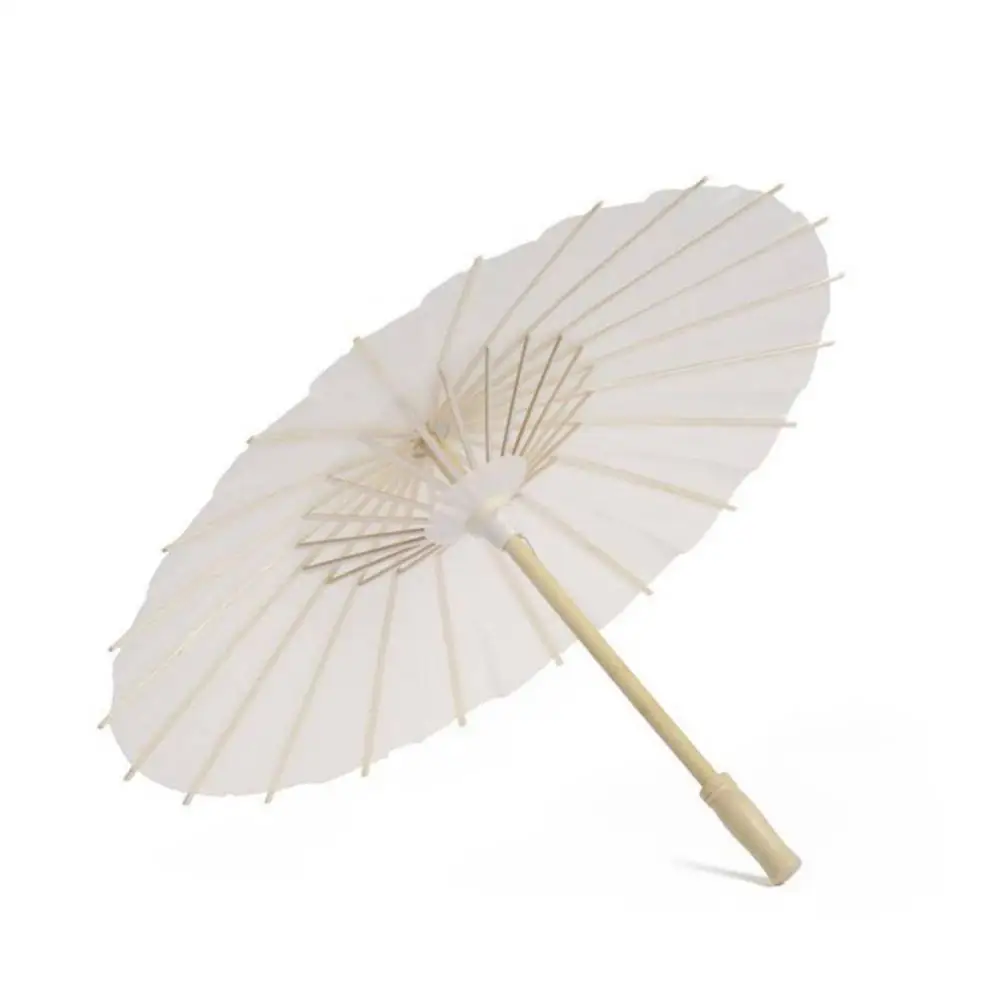 20cm 30cm 40cm 60cm China Handmade White Paper Umbrella Decorative Umbrella Chinese Style Oil Paper Umbrell Wedding Umbrella