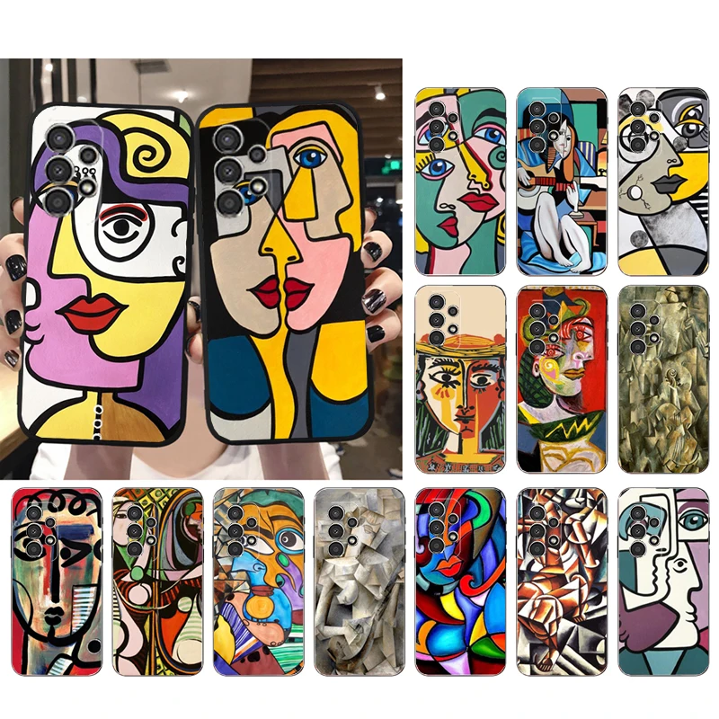 Picasso Abstract Art Paint Phone Case For Samsung Galaxy A52S A04S A21S A33 A23 A13 A14 A32 A52 A53 A54 A51 A71 M51