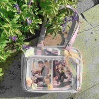 Y2K Cute Bow Ita Bag Girl Transparent Messenger Bag Women Fashion Shoulder Crossbody Bag Ladys DIY Badge Tote Bag Lolita Handbag - Image 6