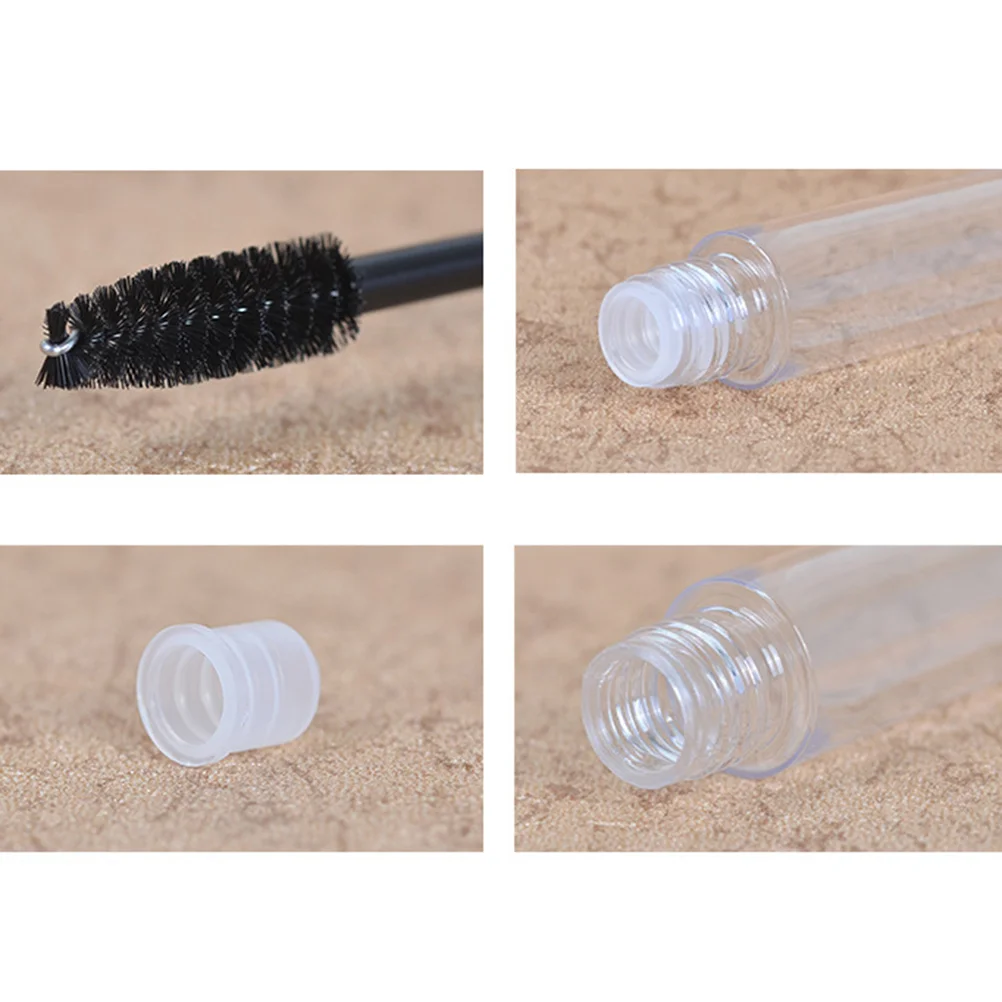 6 Pcs Eyelash Cream Bottles with Brush Lipgloss Mascara Tube Container Air Traffic Control Tint