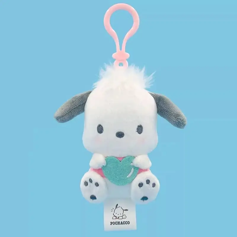 Anime Sanrio Doll Hello Kitty Piccolo peluche My Melody Plushies Kuromi Cinnamoroll Pompon Purin Peluche Ciondolo Regalo di compleanno per bambini